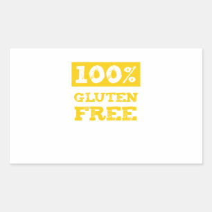 Sticker Rectangulaire 100% sans gluten
