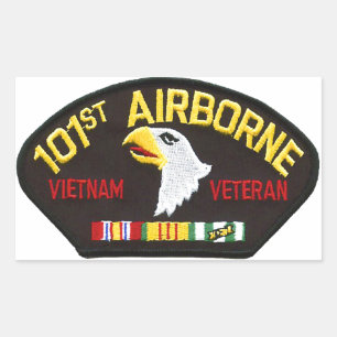 Sticker Rectangulaire 101e vétéran du Vietnam aéroporté