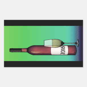 Sticker Rectangulaire 2016 Bravo !