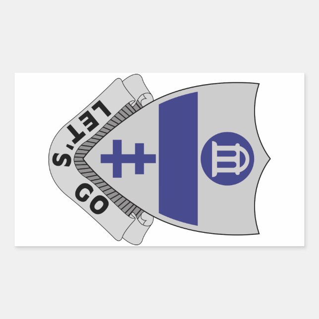 Sticker Rectangulaire 325e Régiment d'infanterie - DUI - ALLONS (Devant)