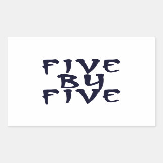 Sticker Rectangulaire 5 x 5