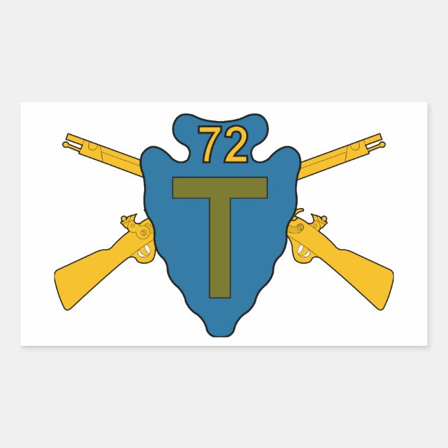 Sticker Rectangulaire 72e brigade d'infanterie (Devant)