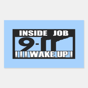 Sticker Rectangulaire 9-11 le TRAVAIL INTÉRIEUR RÉVEILLENT - 911 la