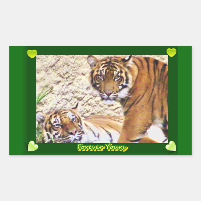 Sticker Rectangulaire À jamais vôtre_ (Devant)