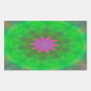 Sticker Rectangulaire Abstrait