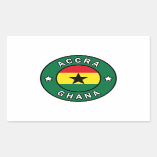 Sticker Rectangulaire Accra Ghana