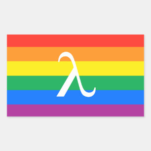 Sticker Rectangulaire Activisme gay pride