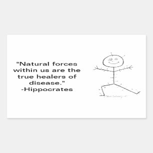 Sticker Rectangulaire Acupuncture collant