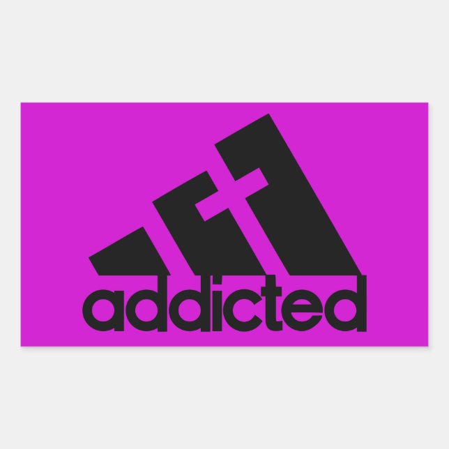Sticker Rectangulaire Addicité (Devant)