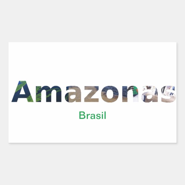 Sticker Rectangulaire Adesivo Amazone (Devant)
