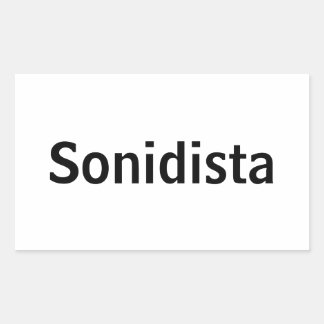Sticker Rectangulaire Adesivo Sonidista