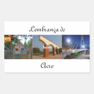Sticker Rectangulaire Adhésif souvenir de l'Acre