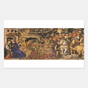 Sticker Rectangulaire Adorazione dei Magi