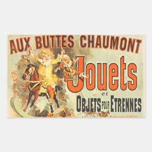 Sticker Rectangulaire Affiche Vintage Joets Friends Jouet Français