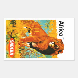 Sticker Rectangulaire Afrique ~ Sabena