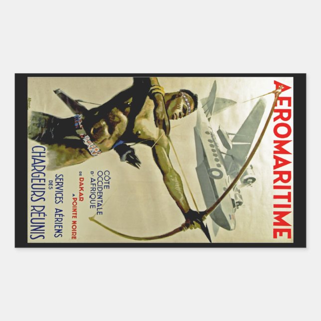 Sticker Rectangulaire Afromaritime (Devant)