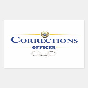 Sticker Rectangulaire Agent correctionnel 3
