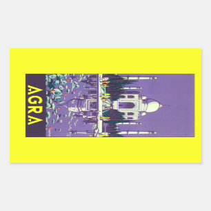 Sticker Rectangulaire Agra ~ Taj Mahal