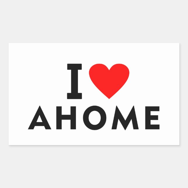 Sticker Rectangulaire Ahome Mexico love city heart like travel (Devant)