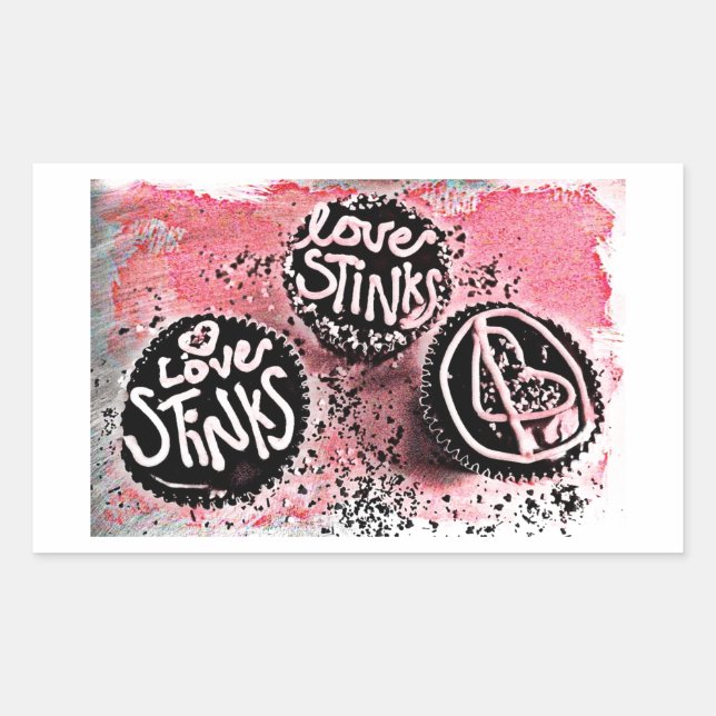 Sticker Rectangulaire Aimer pue (Devant)