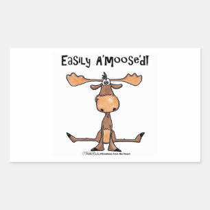 Sticker Rectangulaire Aisément A'moose