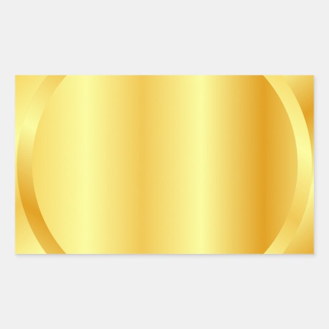 Sticker Rectangulaire Ajouter un monogramme de texte élégant de style mé (Devant)
