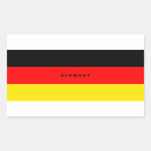 Sticker Rectangulaire Allemagne - Drapeau de l'Allemagne