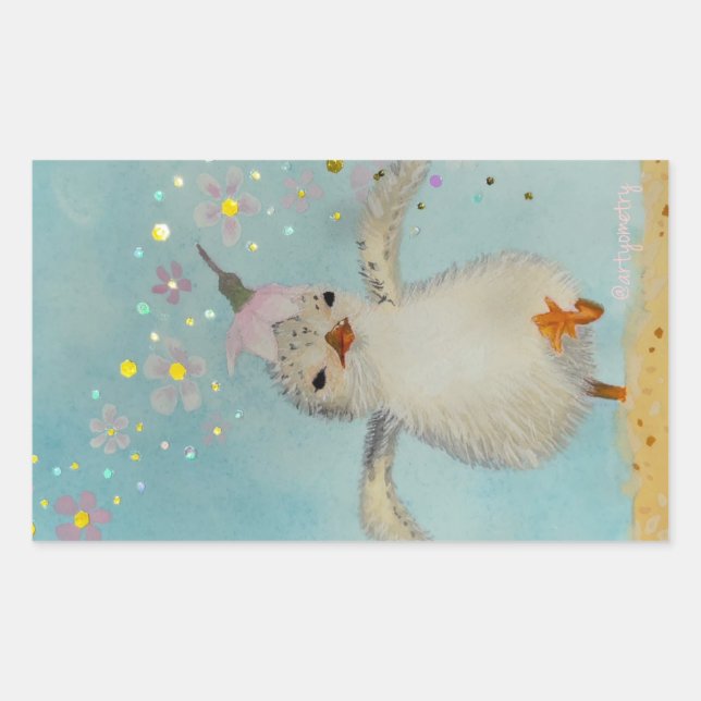 Sticker Rectangulaire Allez ! (Devant)