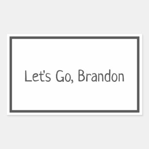 Sticker Rectangulaire Allez, Brandon Biden