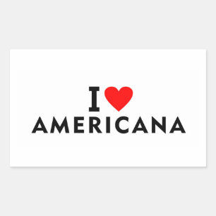Sticker Rectangulaire Américaine Brésil amour ville cœur comme voyage ét