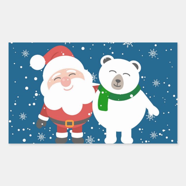 Sticker Rectangulaire Amis de vacances (Devant)