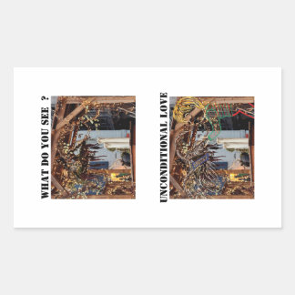 Sticker Rectangulaire Amour inconditionnel