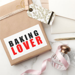 Sticker Rectangulaire Amoureux de la cuisson