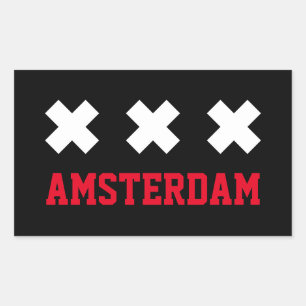 Sticker Rectangulaire Amsterdam