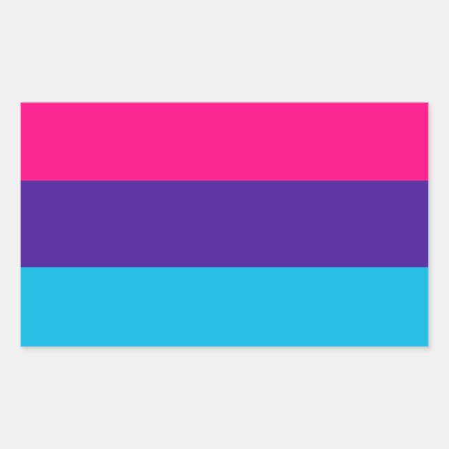 Sticker Rectangulaire Androgyne Pride (Devant)