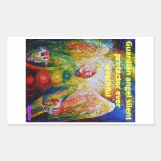 Sticker Rectangulaire Ange gardien