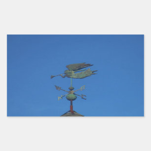 Sticker Rectangulaire Ange Vane météorologique