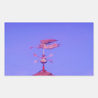 STICKER RECTANGULAIRE ANGEL BLOWING HORN