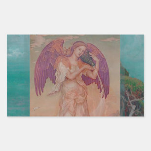 Sticker Rectangulaire Angel par océan