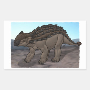 Sticker Rectangulaire Ankylosaurus