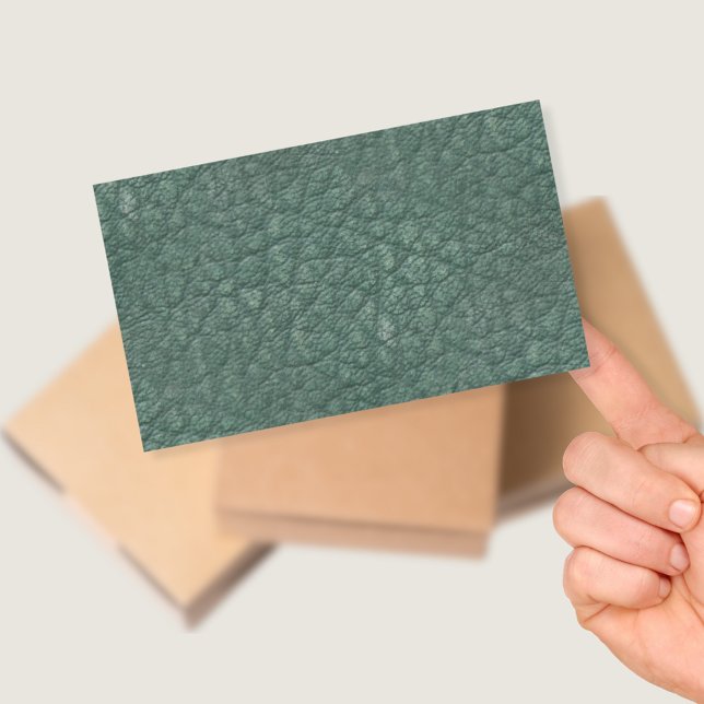 Sticker Rectangulaire Antique Vert Faux Cuir (Créateur téléchargé)