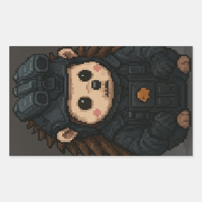 STICKER RECTANGULAIRE APPEL DU DEVOIR HÉRISSON (Devant)