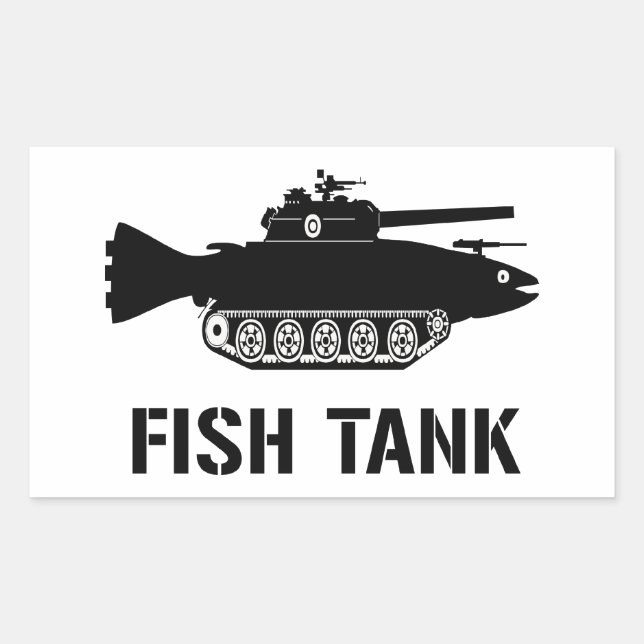 Sticker Rectangulaire Aquarium (Devant)