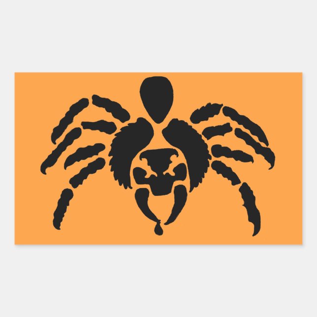 Sticker Rectangulaire Araignée (Devant)