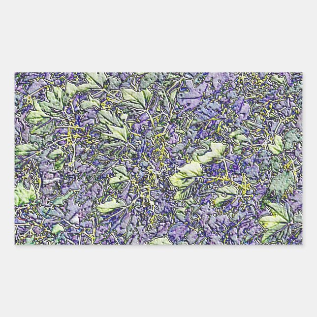 STICKER RECTANGULAIRE ARBRES (Devant)