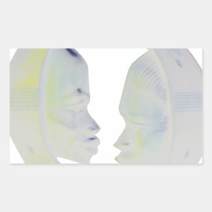 Sticker Rectangulaire Architecture africaine Hakuna Matata