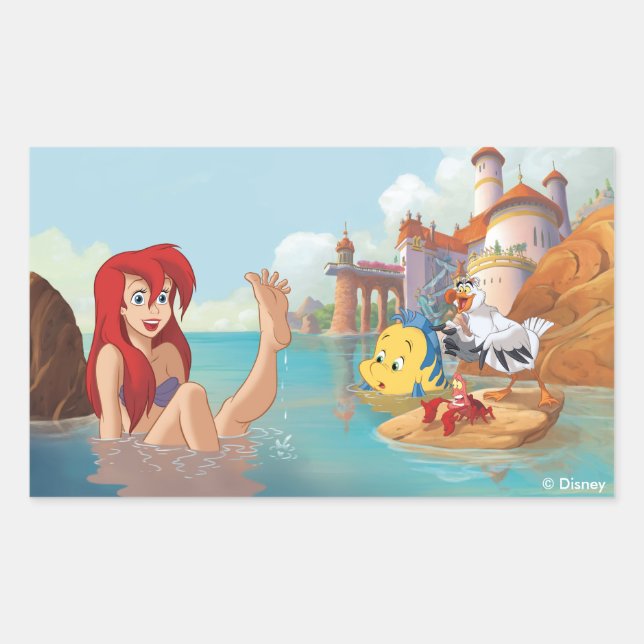 Sticker Rectangulaire Ariel | Gros rêves (Devant)