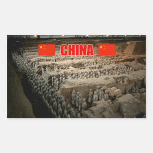 Sticker Rectangulaire Armée de terre de CHINE