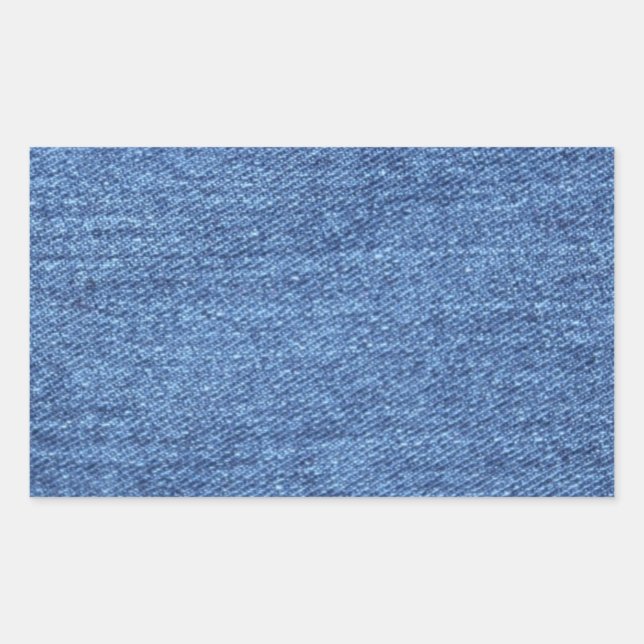 Sticker Rectangulaire Arrière - plan Blue Jean Denim (Devant)