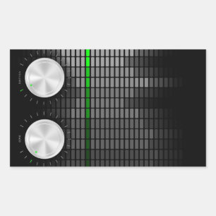 Sticker Rectangulaire Arrière - plan de parti